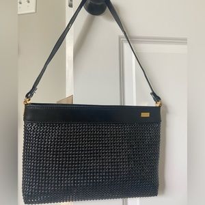 Vintage black Oroton metal mesh shoulder bag
